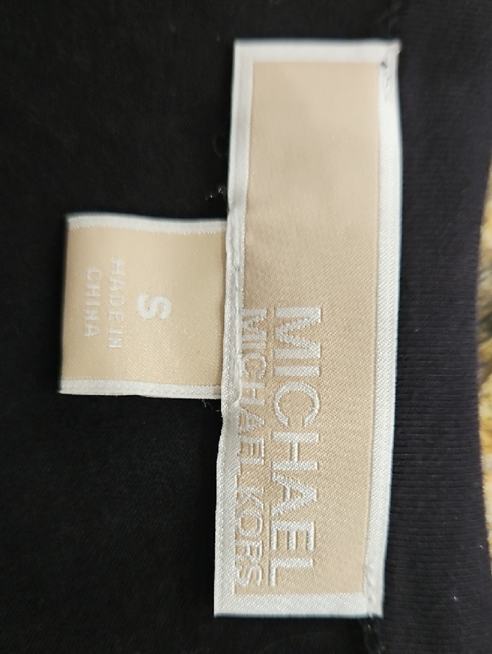 Michael Kors Fringe-Detail Black Sleeveless Top. Size S - Picture 2 of 4